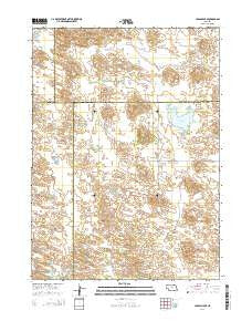 Carson Lake Nebraska Current topographic map, 1:24000 scale, 7.5 X 7.5 Minute, Year 2014