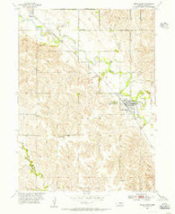 Cedar Rapids Nebraska Historical topographic map, 1:24000 scale, 7.5 X 7.5 Minute, Year 1954
