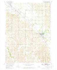 Cedar Rapids Nebraska Historical topographic map, 1:24000 scale, 7.5 X 7.5 Minute, Year 1954