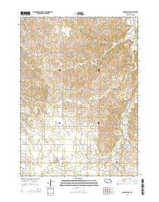 Center West Nebraska Current topographic map, 1:24000 scale, 7.5 X 7.5 Minute, Year 2014