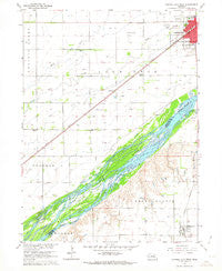 Central City West Nebraska Historical topographic map, 1:24000 scale, 7.5 X 7.5 Minute, Year 1962