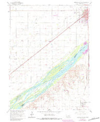 Central City West Nebraska Historical topographic map, 1:24000 scale, 7.5 X 7.5 Minute, Year 1962