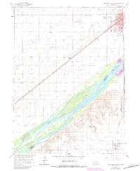 Central City West Nebraska Historical topographic map, 1:24000 scale, 7.5 X 7.5 Minute, Year 1962