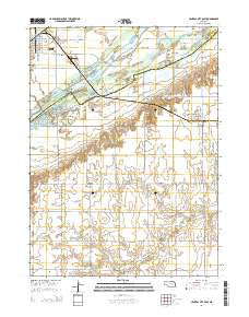 Central City East Nebraska Current topographic map, 1:24000 scale, 7.5 X 7.5 Minute, Year 2014