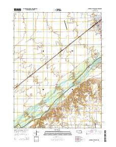 Central City West Nebraska Current topographic map, 1:24000 scale, 7.5 X 7.5 Minute, Year 2014
