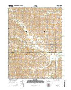 Ceresco Nebraska Current topographic map, 1:24000 scale, 7.5 X 7.5 Minute, Year 2014