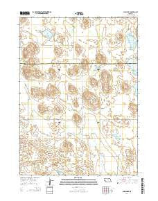 Chain Lake Nebraska Current topographic map, 1:24000 scale, 7.5 X 7.5 Minute, Year 2014