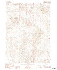 Chalk Buttes NE Nebraska Historical topographic map, 1:24000 scale, 7.5 X 7.5 Minute, Year 1983