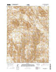 Chalk Buttes NE Nebraska Current topographic map, 1:24000 scale, 7.5 X 7.5 Minute, Year 2014
