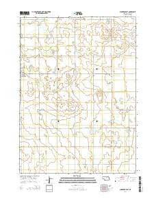 Chambers East Nebraska Current topographic map, 1:24000 scale, 7.5 X 7.5 Minute, Year 2014