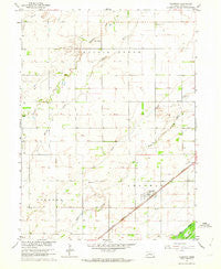 Chapman Nebraska Historical topographic map, 1:24000 scale, 7.5 X 7.5 Minute, Year 1962