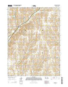 Clatonia Nebraska Current topographic map, 1:24000 scale, 7.5 X 7.5 Minute, Year 2014