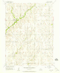 Clatonia Nebraska Historical topographic map, 1:24000 scale, 7.5 X 7.5 Minute, Year 1957
