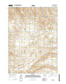 Clinton Nebraska Current topographic map, 1:24000 scale, 7.5 X 7.5 Minute, Year 2014