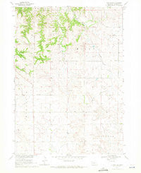 Clinton SW Nebraska Historical topographic map, 1:24000 scale, 7.5 X 7.5 Minute, Year 1969