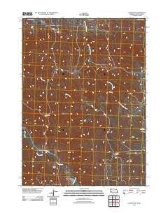 Clinton NW Nebraska Historical topographic map, 1:24000 scale, 7.5 X 7.5 Minute, Year 2011