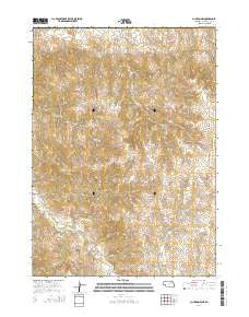Clinton NW Nebraska Current topographic map, 1:24000 scale, 7.5 X 7.5 Minute, Year 2014
