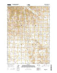 Clinton SW Nebraska Current topographic map, 1:24000 scale, 7.5 X 7.5 Minute, Year 2014