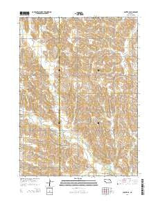Closter SE Nebraska Current topographic map, 1:24000 scale, 7.5 X 7.5 Minute, Year 2014