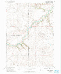 Coburn Canyon Nebraska Historical topographic map, 1:24000 scale, 7.5 X 7.5 Minute, Year 1969