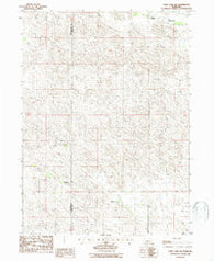 Cody Lake SW Nebraska Historical topographic map, 1:24000 scale, 7.5 X 7.5 Minute, Year 1986