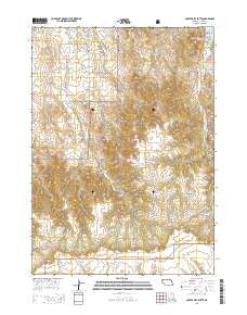 Coffee Mill Butte Nebraska Current topographic map, 1:24000 scale, 7.5 X 7.5 Minute, Year 2014