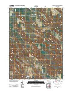 Coffee Mill Butte SE Nebraska Historical topographic map, 1:24000 scale, 7.5 X 7.5 Minute, Year 2011