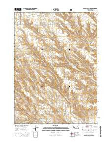 Coffee Mill Butte SE Nebraska Current topographic map, 1:24000 scale, 7.5 X 7.5 Minute, Year 2014