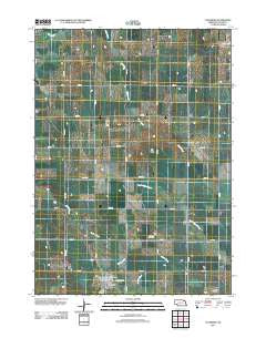 Coleridge Nebraska Historical topographic map, 1:24000 scale, 7.5 X 7.5 Minute, Year 2011