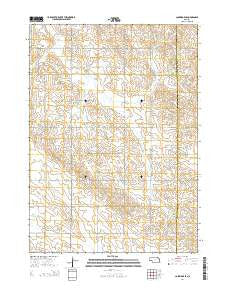Coleridge SE Nebraska Current topographic map, 1:24000 scale, 7.5 X 7.5 Minute, Year 2014