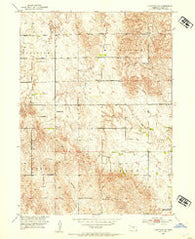 Comstock SE Nebraska Historical topographic map, 1:24000 scale, 7.5 X 7.5 Minute, Year 1952