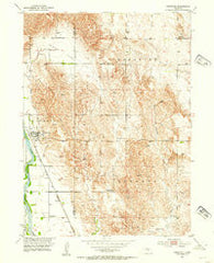 Comstock Nebraska Historical topographic map, 1:24000 scale, 7.5 X 7.5 Minute, Year 1952