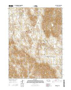 Comstock SE Nebraska Current topographic map, 1:24000 scale, 7.5 X 7.5 Minute, Year 2014