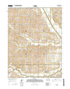 Cook Nebraska Current topographic map, 1:24000 scale, 7.5 X 7.5 Minute, Year 2014