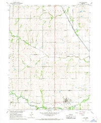 Cook Nebraska Historical topographic map, 1:24000 scale, 7.5 X 7.5 Minute, Year 1966