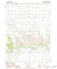 Cornell Dam Nebraska Historical topographic map, 1:24000 scale, 7.5 X 7.5 Minute, Year 1983