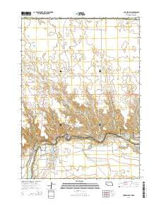 Cornell Dam Nebraska Current topographic map, 1:24000 scale, 7.5 X 7.5 Minute, Year 2014
