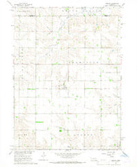 Cornlea Nebraska Historical topographic map, 1:24000 scale, 7.5 X 7.5 Minute, Year 1966