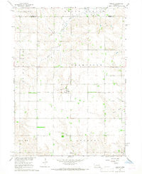 Cornlea Nebraska Historical topographic map, 1:24000 scale, 7.5 X 7.5 Minute, Year 1966