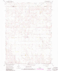 Cornlea Nebraska Historical topographic map, 1:24000 scale, 7.5 X 7.5 Minute, Year 1966