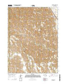 Cotesfield Nebraska Current topographic map, 1:24000 scale, 7.5 X 7.5 Minute, Year 2014
