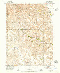 Cotesfield Nebraska Historical topographic map, 1:24000 scale, 7.5 X 7.5 Minute, Year 1953