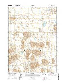 Cottonwood Lake Nebraska Current topographic map, 1:24000 scale, 7.5 X 7.5 Minute, Year 2014