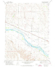 Coumbe Bluff Nebraska Historical topographic map, 1:24000 scale, 7.5 X 7.5 Minute, Year 1971