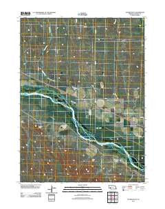 Coumbe Bluff Nebraska Historical topographic map, 1:24000 scale, 7.5 X 7.5 Minute, Year 2011