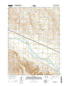 Coumbe Bluff Nebraska Current topographic map, 1:24000 scale, 7.5 X 7.5 Minute, Year 2014