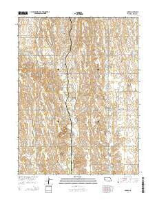 Cowles Nebraska Current topographic map, 1:24000 scale, 7.5 X 7.5 Minute, Year 2014