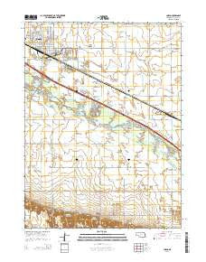 Cozad Nebraska Current topographic map, 1:24000 scale, 7.5 X 7.5 Minute, Year 2014