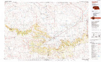 Crawford Nebraska Historical topographic map, 1:100000 scale, 30 X 60 Minute, Year 1986