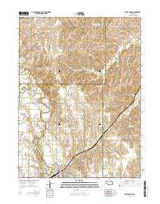 Crete North Nebraska Current topographic map, 1:24000 scale, 7.5 X 7.5 Minute, Year 2014